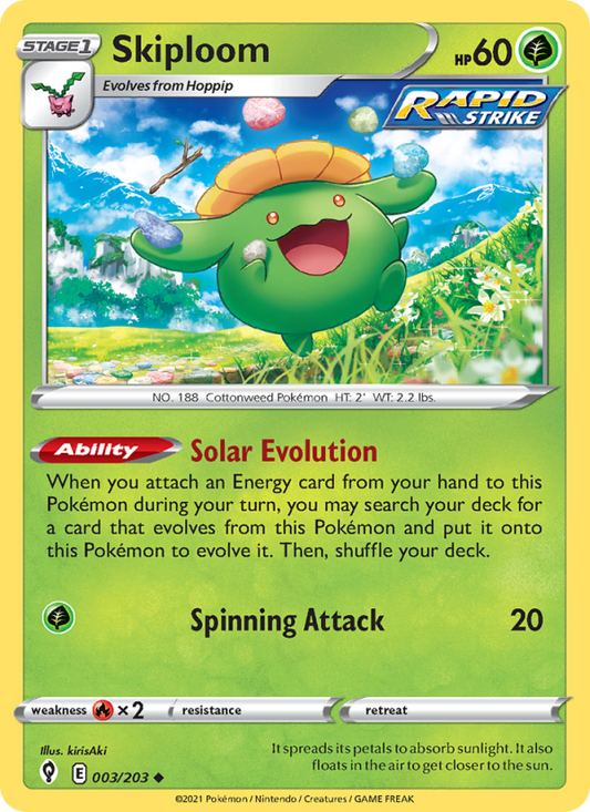 Skiploom (003/203) Reverse Holo card image