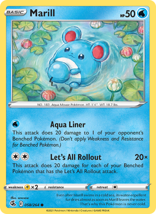 Marill (058/264) Reverse Holo card image