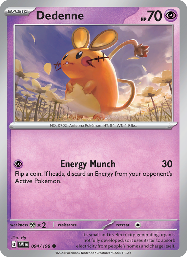 Dedenne (094/198) Reverse Holo card image