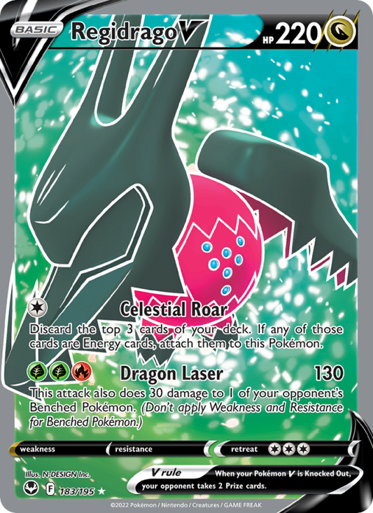 Regidrago V (183/195) Holographic card image