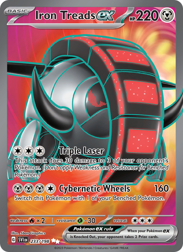 Iron Treads ex (233/198) Holographic card image