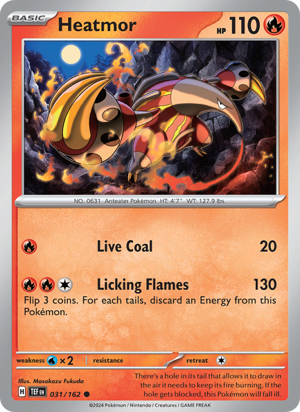 Heatmor (031/162) Reverse Holo card image
