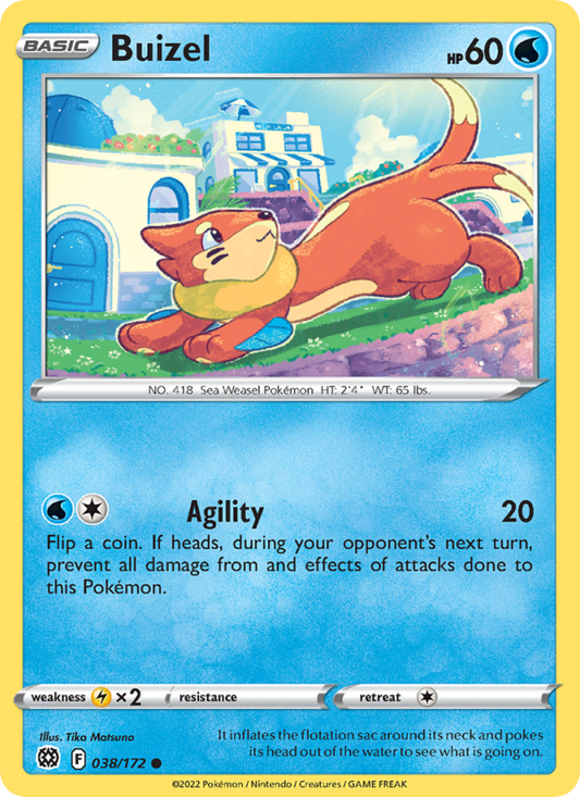Buizel (038/172) Reverse Holo card image