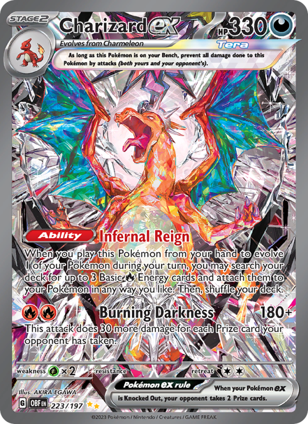 Charizard ex (223/197) Holographic card image