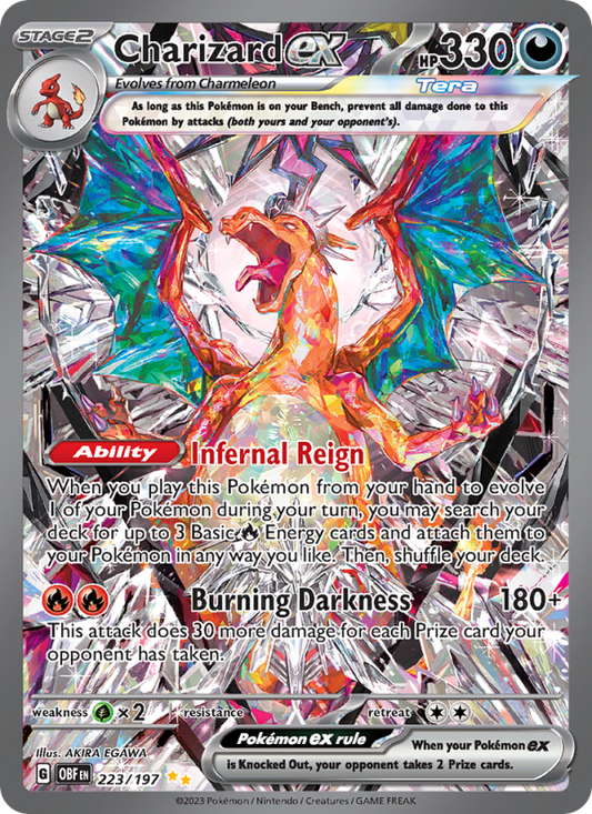 Charizard ex (223/197) Holographic card image