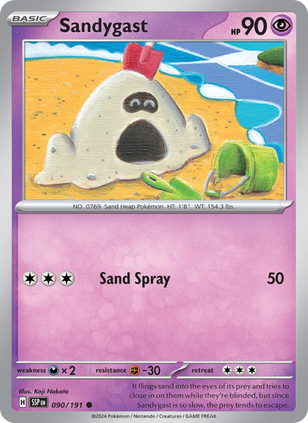 Sandygast (090/191) Reverse Holo card image