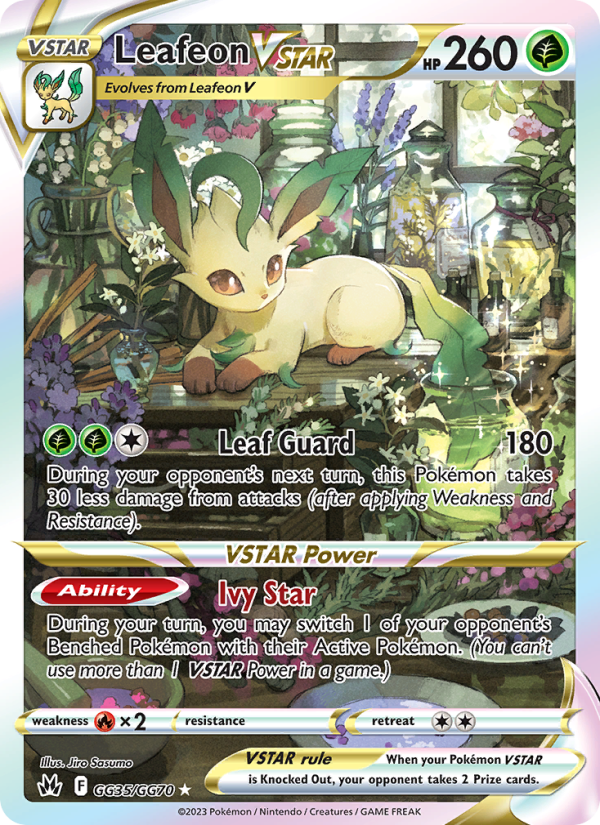 Leafeon VSTAR (GG35/159) Holographic card image