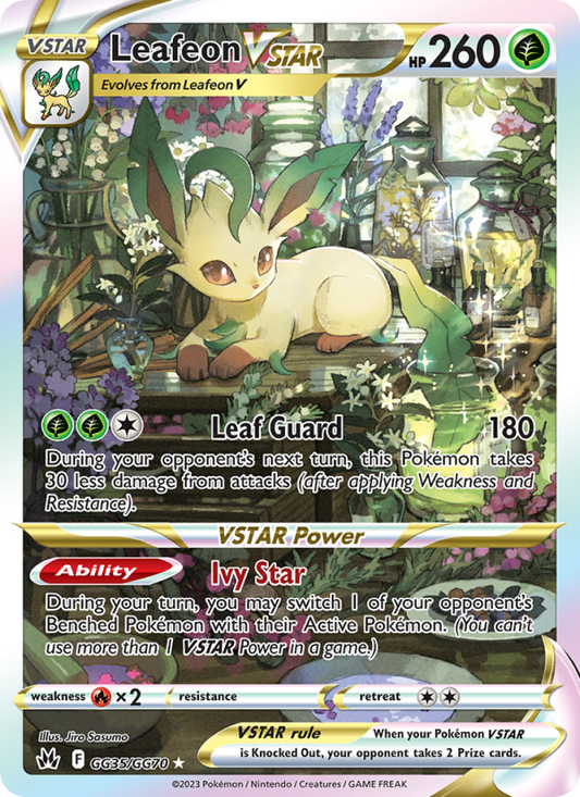 Leafeon VSTAR (GG35/159) Holographic card image