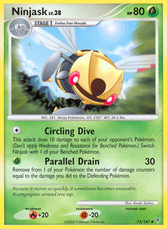 Ninjask (073/147) Reverse Holo card image