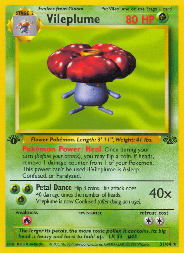 Vileplume (031/64) Reverse Holo card image