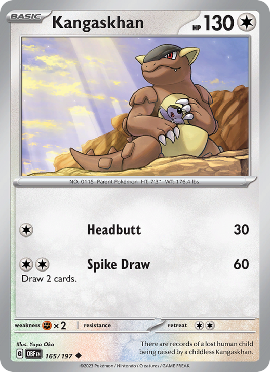 Kangaskhan (165/197) Reverse Holo card image