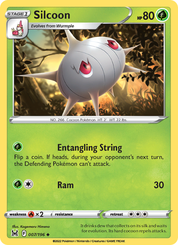 Silcoon (007/196) Reverse Holo card image