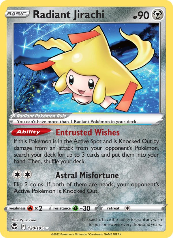 Radiant Jirachi (120/195) Holographic card image