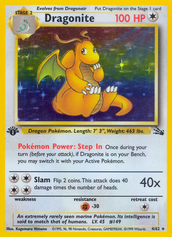 Dragonite (004/62) Reverse Holo card image