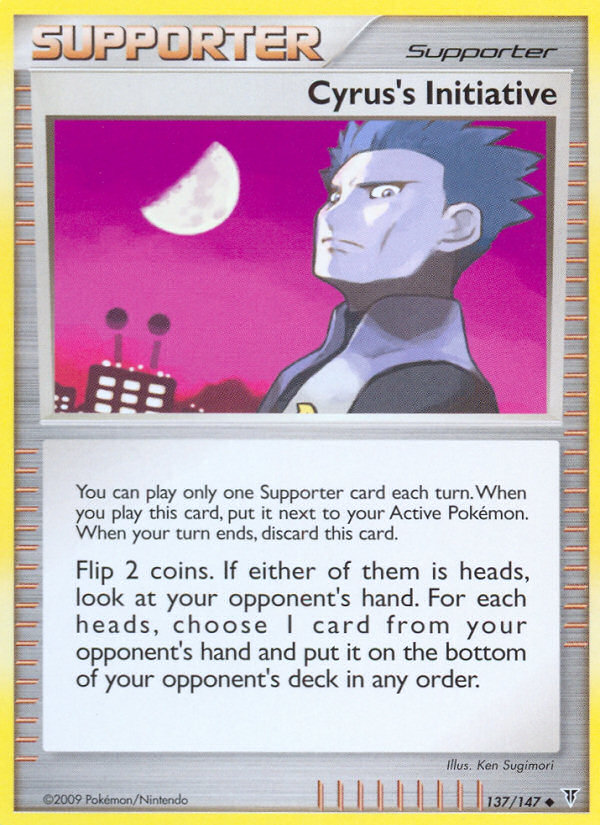 Cyrus's Initiative (137/147) Reverse Holo card image