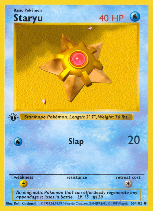 Staryu (065/102) Reverse Holo card image