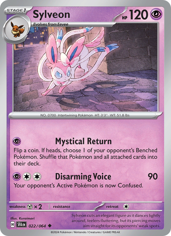 Sylveon (022/64) Reverse Holo card image