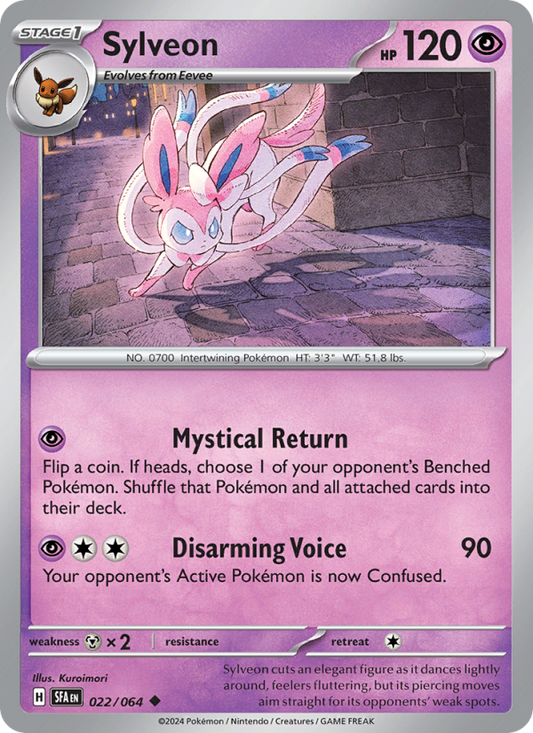 Sylveon (022/64) Reverse Holo card image