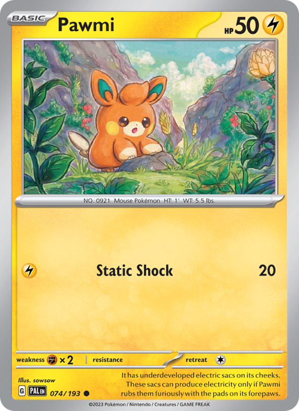 Pawmi (074/193) Reverse Holo card image