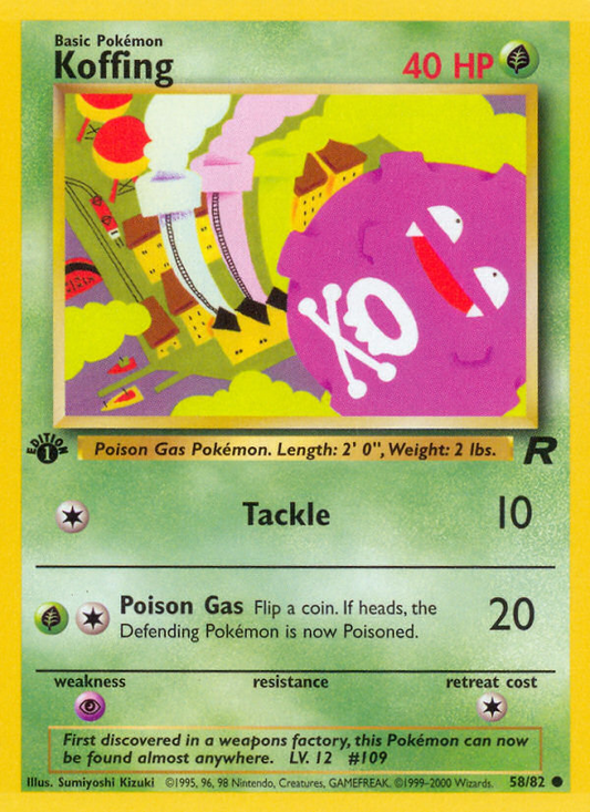 Koffing (058/82) Reverse Holo card image