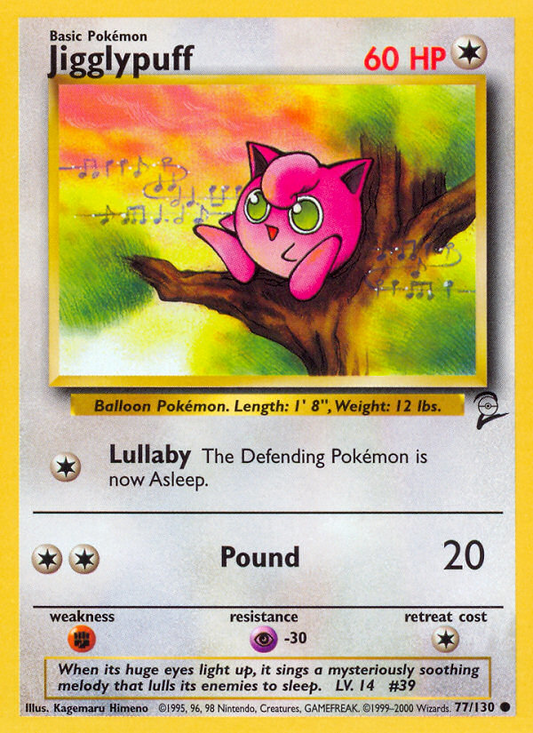 Jigglypuff (077/130) Reverse Holo card image