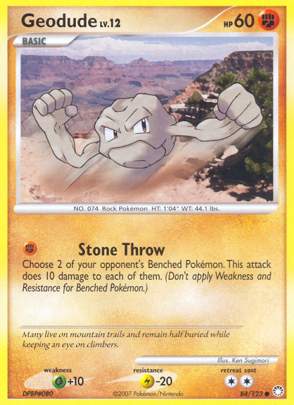 Geodude (084/122) Reverse Holo card image