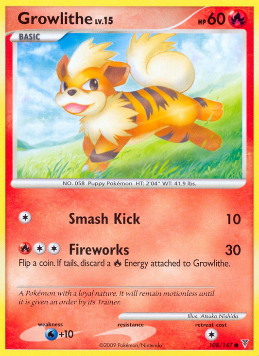 Growlithe (108/147) Reverse Holo card image