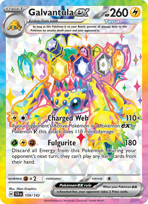 Galvantula ex (159/142) Holographic card image
