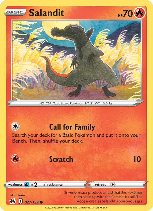 Salandit (027/159) Reverse Holo card image