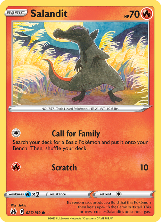 Salandit (027/159) Reverse Holo card image