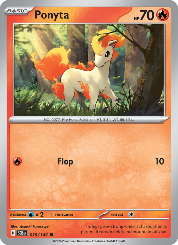 Ponyta (019/142) Reverse Holo card image