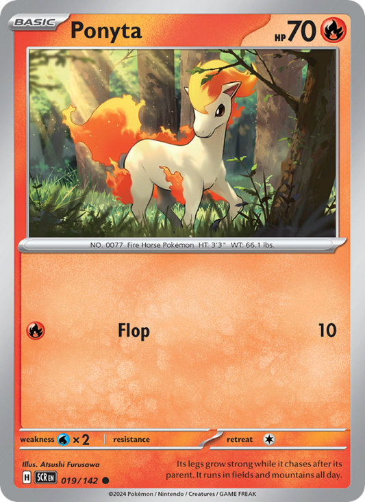Ponyta (019/142) Reverse Holo card image
