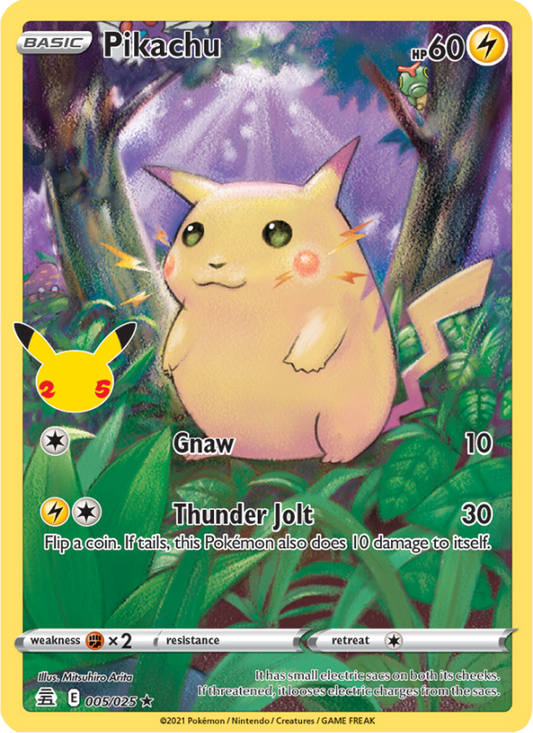 Pikachu (005/25) Holographic card image