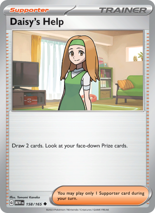 Daisy's Help (158/165) Reverse Holo card image