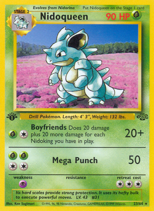 Nidoqueen (023/64) Reverse Holo card image
