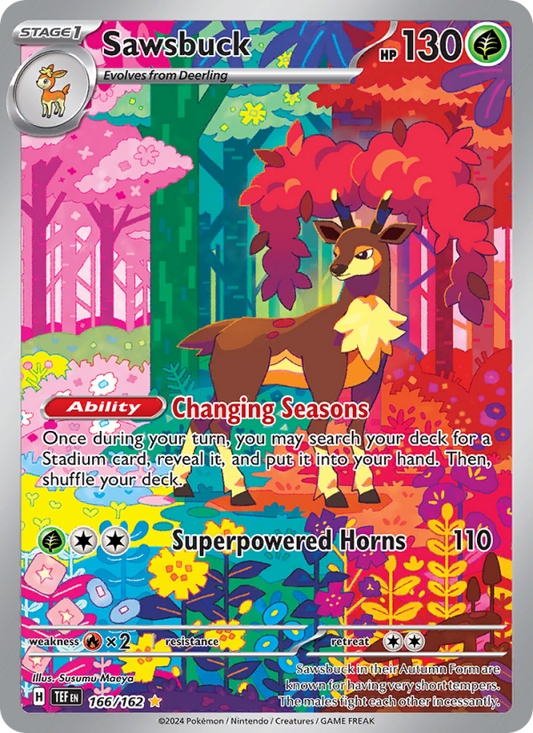Sawsbuck (166/162) Holographic card image