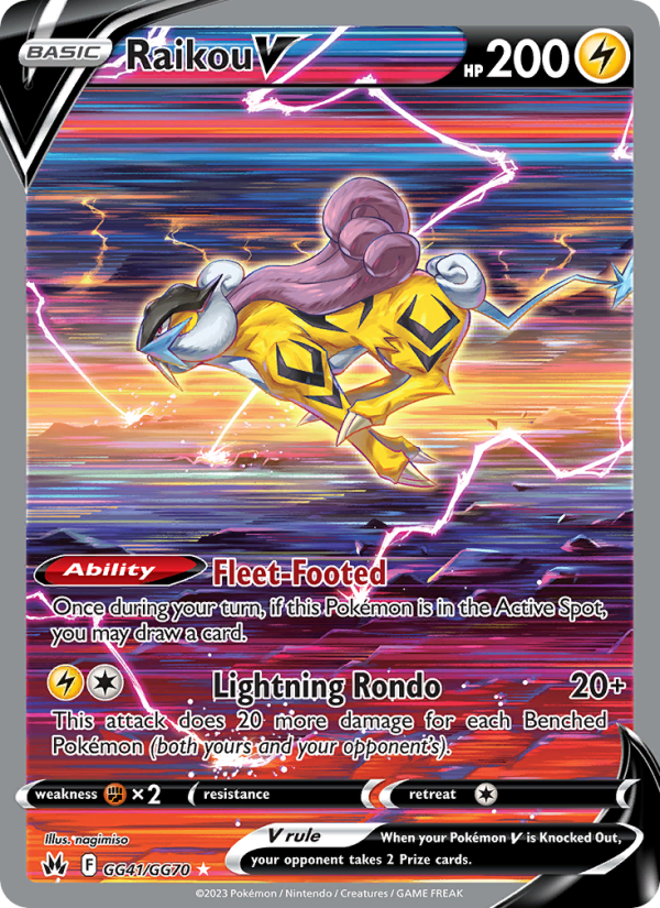 Raikou V (GG41/159) Holographic card image