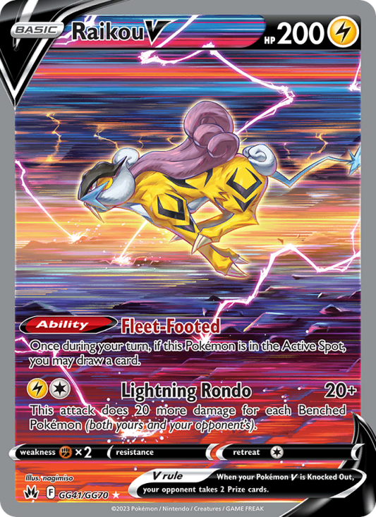 Raikou V (GG41/159) Holographic card image