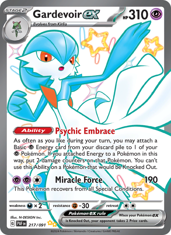 Gardevoir ex (217/91) Holographic card image