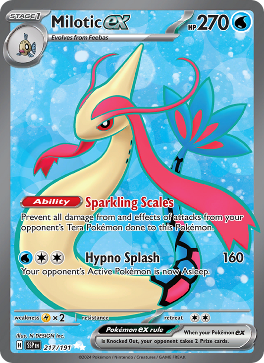 Milotic ex (217/191) Holographic card image