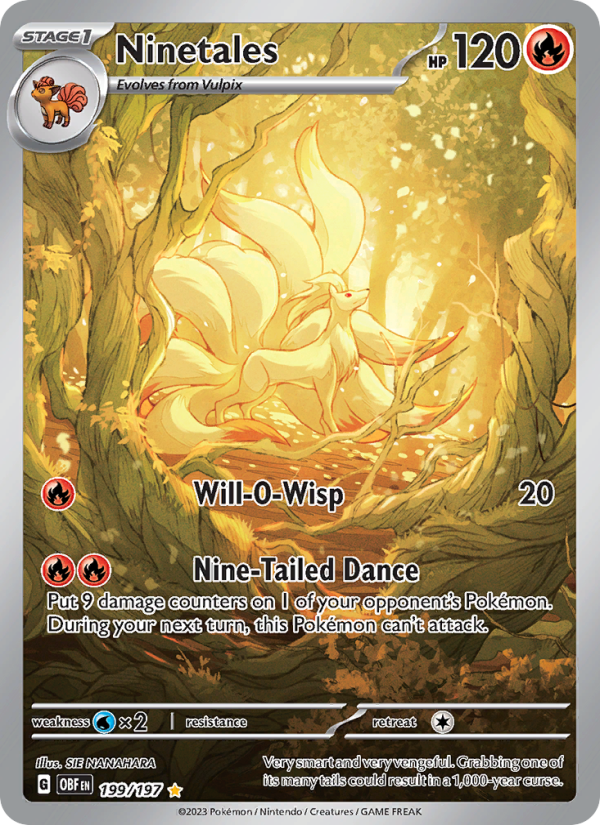 Ninetales (199/197) Holographic card image
