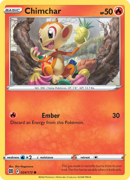 Chimchar (024/172) Reverse Holo card image