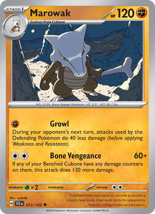 Marowak (073/142) Reverse Holo card image