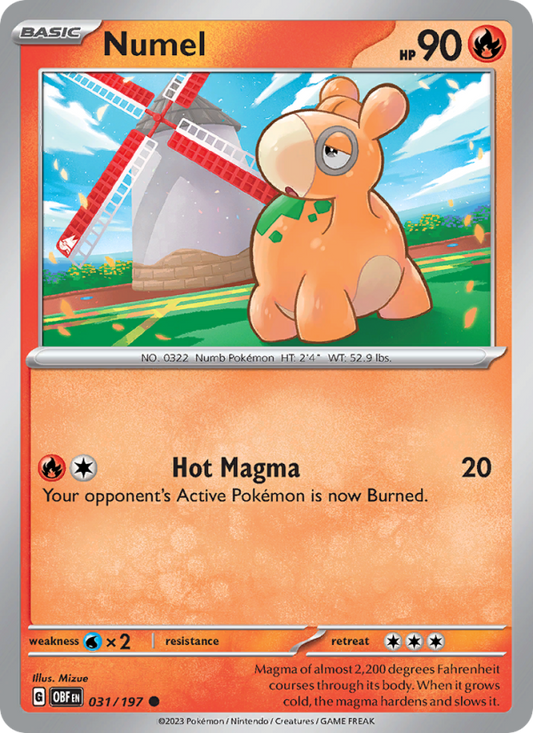 Numel (031/197) Reverse Holo card image