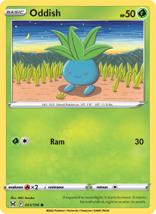 Oddish (001/196) Reverse Holo card image