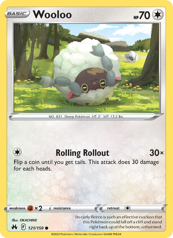 Wooloo (121/159) Reverse Holo card image