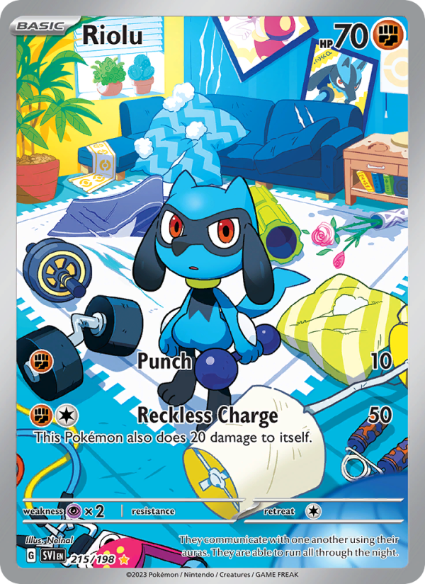 Riolu (215/198) Holographic card image