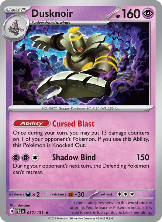 Dusknoir (037/131) Reverse Holo card image