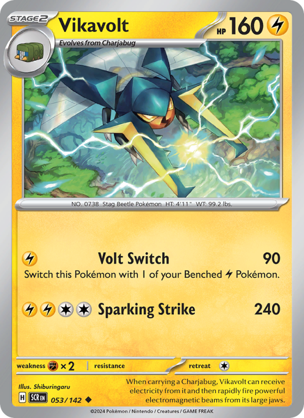 Vikavolt (053/142) Reverse Holo card image