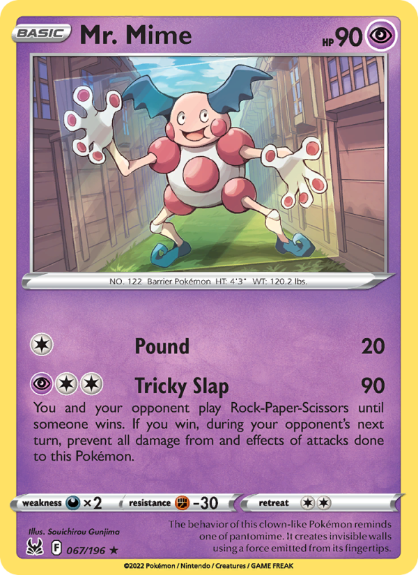 Mr. Mime (067/196) Reverse Holo card image